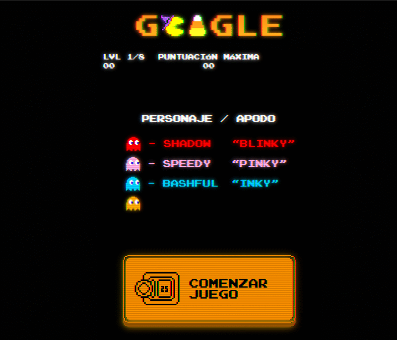 PAC MAN Halloween 2025 Edition GOOGLE DOODLE JUEGO